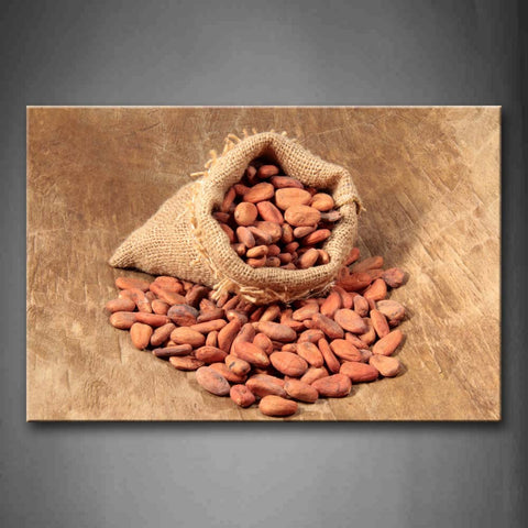 Many Nuts With Cloth Bag Wall Art Painting The Picture Print On Canvas Food Pictures For Home Decor Decoration Gift 