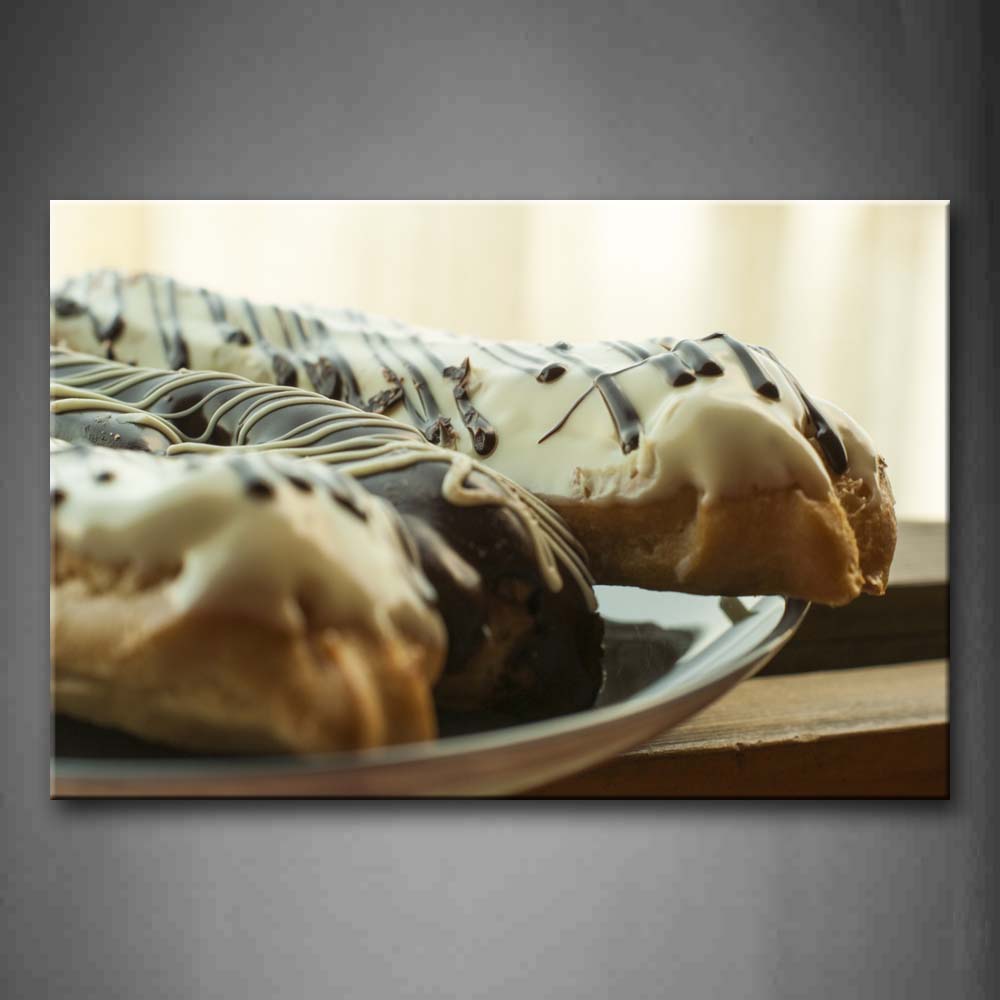 Sweets With Chocolate And Cream Wall Art Painting Pictures Print On Canvas Food The Picture For Home Modern Decoration 