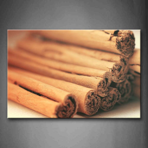 Brown A Pile Of Cinnamon Wall Art Painting The Picture Print On Canvas Food Pictures For Home Decor Decoration Gift 