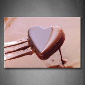 The Heart Shaped Chocolate Wall Art Painting The Picture Print On Canvas Food Pictures For Home Decor Decoration Gift 