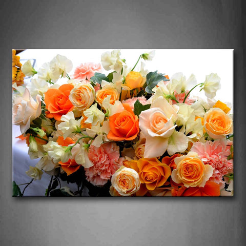 Many Beautiful Flowers Wall Art Painting Pictures Print On Canvas Flower The Picture For Home Modern Decoration 