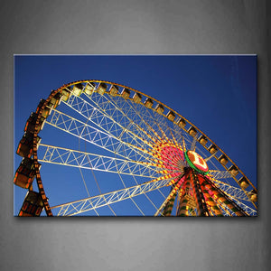 The Ferris Wheel In The Amusement Park Wall Art Painting Pictures Print On Canvas City The Picture For Home Modern Decoration 