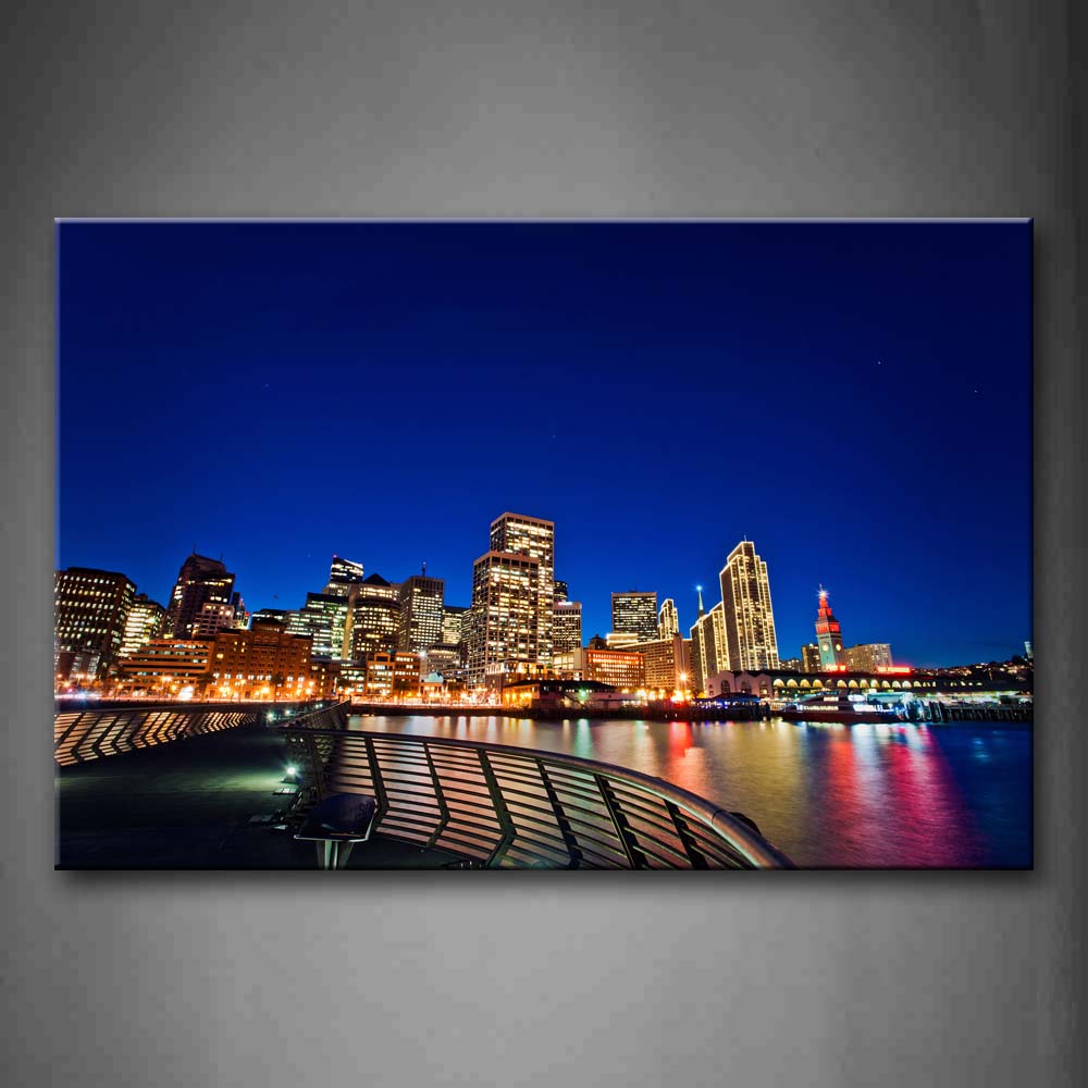 City The Hustle And Bustle Of The High Rise Buildings Wall Art Painting The Picture Print On Canvas City Pictures For Home Decor Decoration Gift 