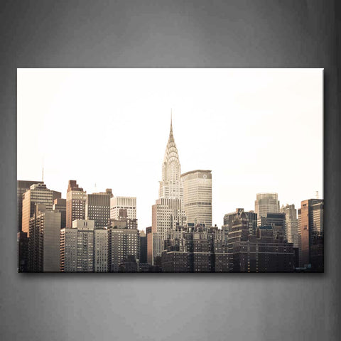 The Tall Buildings In The Daytime Wall Art Painting The Picture Print On Canvas City Pictures For Home Decor Decoration Gift 