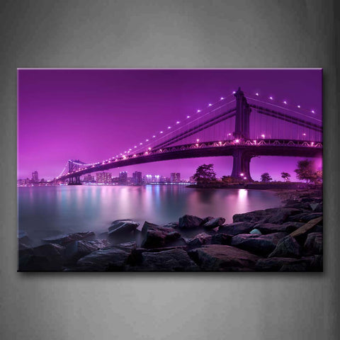 Charming Manhattan Bridge Wall Art Painting Pictures Print On Canvas City The Picture For Home Modern Decoration 