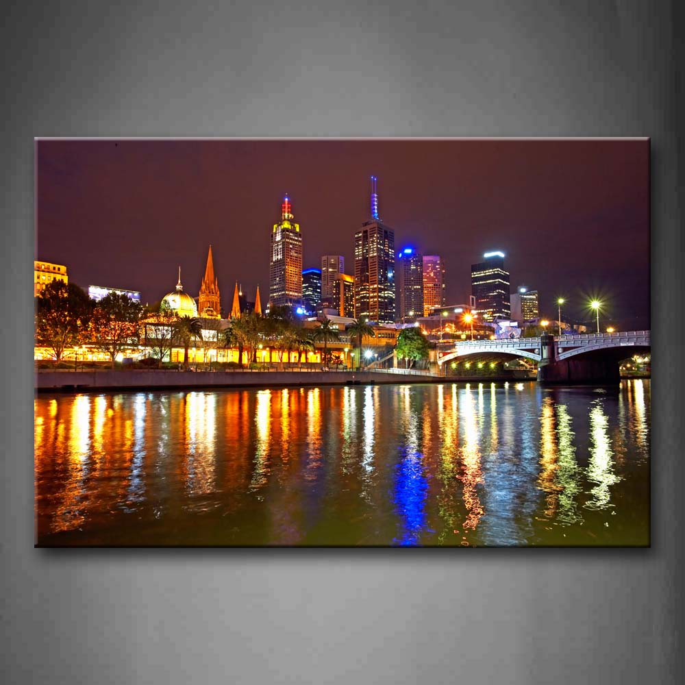 Melbourne City Is Very Busy Wall Art Painting The Picture Print On Canvas City Pictures For Home Decor Decoration Gift 