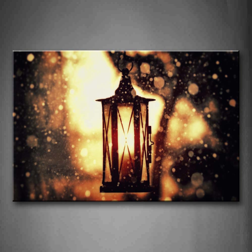 The Lamp Hung In The Snow Wall Art Painting Pictures Print On Canvas City The Picture For Home Modern Decoration 