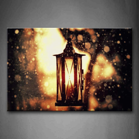 The Lamp Hung In The Snow Wall Art Painting Pictures Print On Canvas City The Picture For Home Modern Decoration 