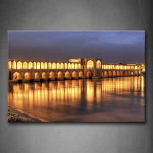 The Bridge Is Very Long And Many Little Tunnel Wall Art Painting The Picture Print On Canvas City Pictures For Home Decor Decoration Gift 