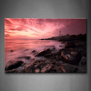 Many Reefs Near The Lighthouse Wall Art Painting Pictures Print On Canvas City The Picture For Home Modern Decoration 