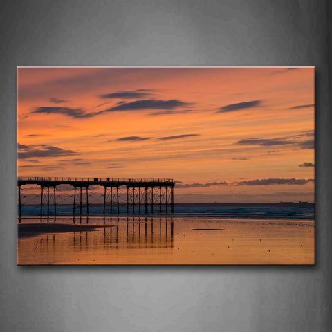 Pier Is Empty Wall Art Painting The Picture Print On Canvas City Pictures For Home Decor Decoration Gift 