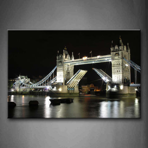 There Is A Shop Under Tower Of Bridge Wall Art Painting The Picture Print On Canvas City Pictures For Home Decor Decoration Gift 