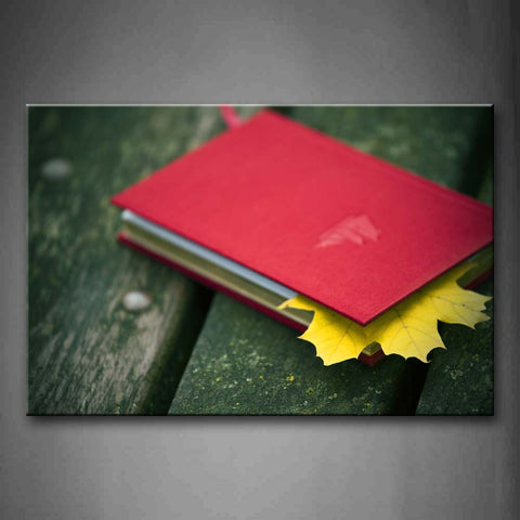Book With A Leave Wall Art Painting Pictures Print On Canvas Art The Picture For Home Modern Decoration 