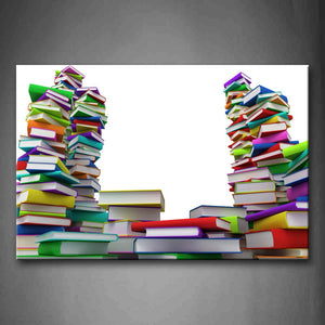Some Book Heap Together Wall Art Painting Pictures Print On Canvas Art The Picture For Home Modern Decoration 