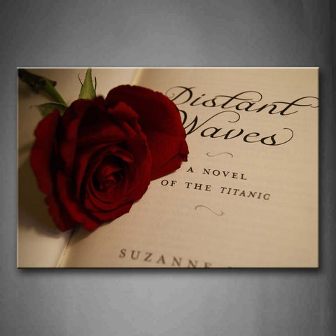 A Rose In The Book Wall Art Painting Pictures Print On Canvas Art The Picture For Home Modern Decoration 