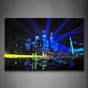 Singapore With Light Irradiation Wall Art Painting The Picture Print On Canvas City Pictures For Home Decor Decoration Gift 