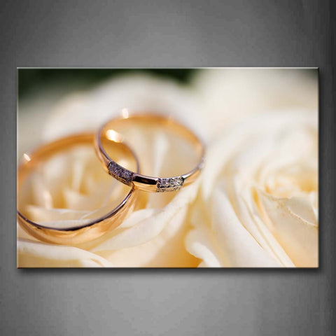 Two Jewelry Ring In The Cloth Wall Art Painting Pictures Print On Canvas Art The Picture For Home Modern Decoration 