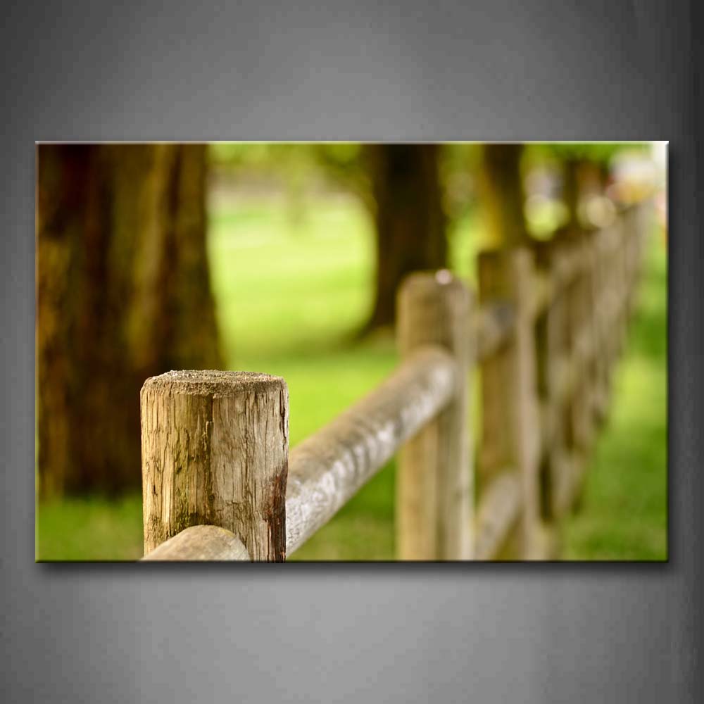 Fence Next To Tree Wall Art Painting The Picture Print On Canvas City Pictures For Home Decor Decoration Gift 