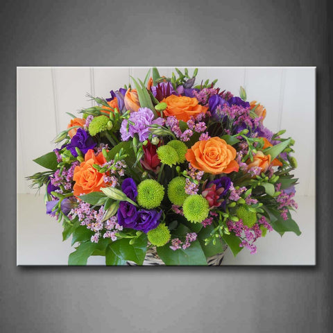 Colorful Flowers Put Together Wall Art Painting The Picture Print On Canvas Flower Pictures For Home Decor Decoration Gift 