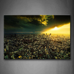 City A Large Part With Sun Light Wall Art Painting The Picture Print On Canvas Art Pictures For Home Decor Decoration Gift 