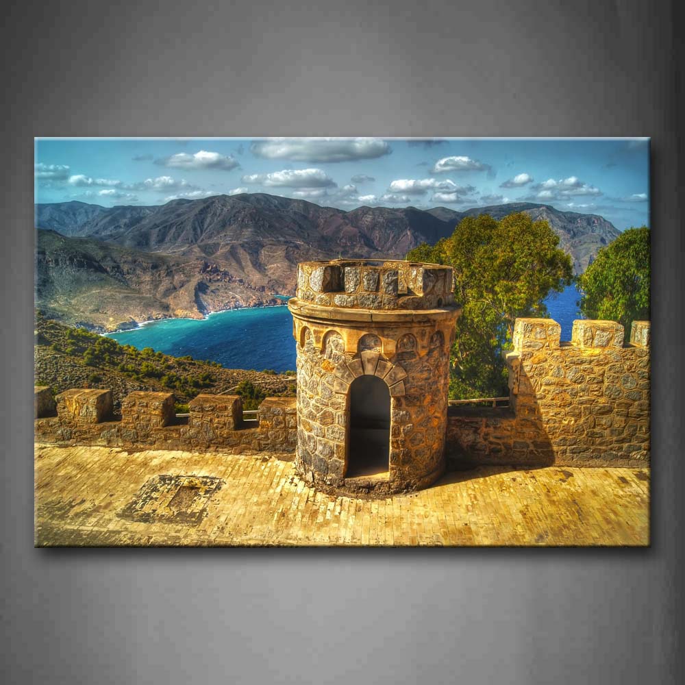 Castle Build In The Bridge Wall Art Painting Pictures Print On Canvas City The Picture For Home Modern Decoration 