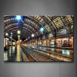 Tunnel With Light And Store Wall Art Painting Pictures Print On Canvas City The Picture For Home Modern Decoration 