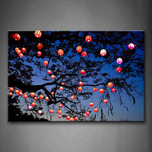 Many Lamp Hung In The Tree Wall Art Painting The Picture Print On Canvas City Pictures For Home Decor Decoration Gift 