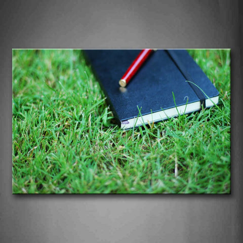 Book With A Pen In The Grass Wall Art Painting Pictures Print On Canvas Art The Picture For Home Modern Decoration 