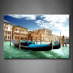 City Are All In The Water With Ships Wall Art Painting The Picture Print On Canvas City Pictures For Home Decor Decoration Gift 