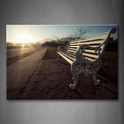 Bench With Sun Light  Wall Art Painting The Picture Print On Canvas City Pictures For Home Decor Decoration Gift 