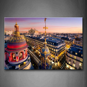 Noble Castle And Buildings Like Dreamlike Wall Art Painting Pictures Print On Canvas City The Picture For Home Modern Decoration 