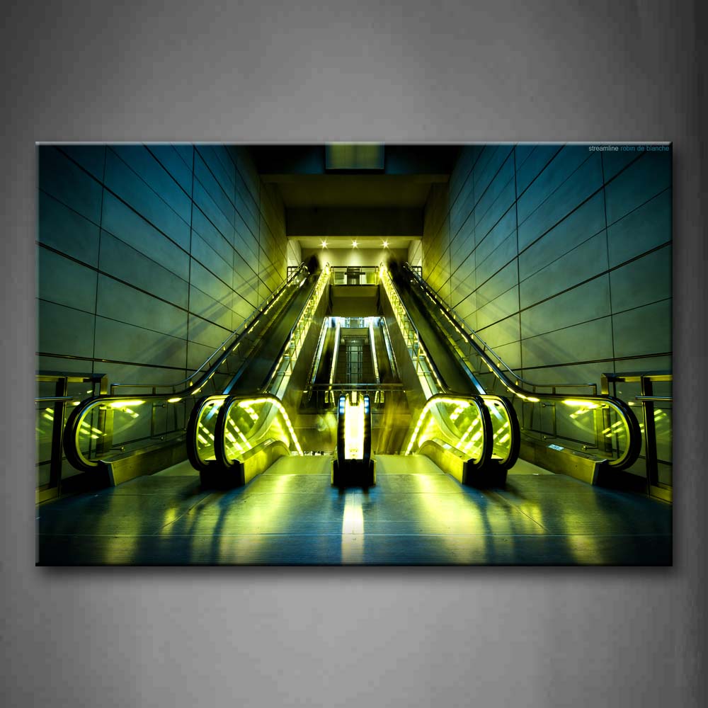 Electric Stairs With Bright Lights  Wall Art Painting The Picture Print On Canvas City Pictures For Home Decor Decoration Gift 