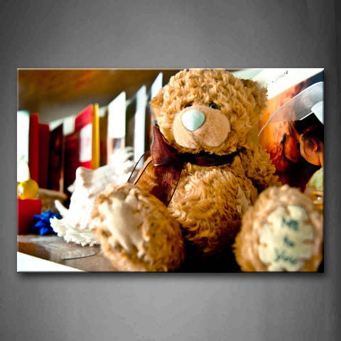 Cute Stuffed Amimal In Brown  Wall Art Painting The Picture Print On Canvas Art Pictures For Home Decor Decoration Gift 