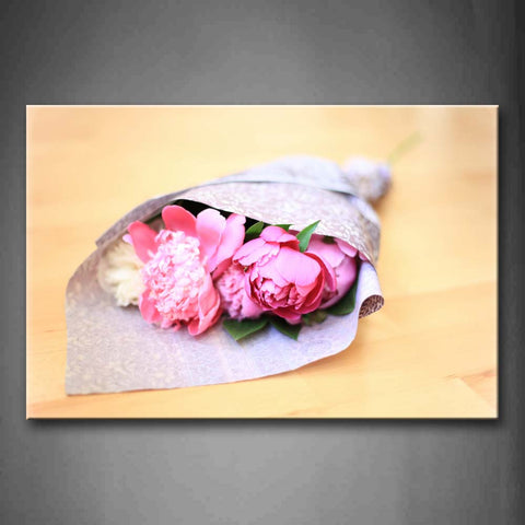 Bunch Of Pick Flowers Packed Pretty  Wall Art Painting Pictures Print On Canvas Flower The Picture For Home Modern Decoration 