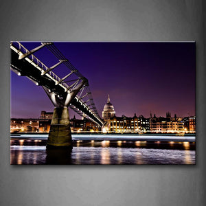 Noble Houses Near Millenum Bridge Wall Art Painting Pictures Print On Canvas City The Picture For Home Modern Decoration 