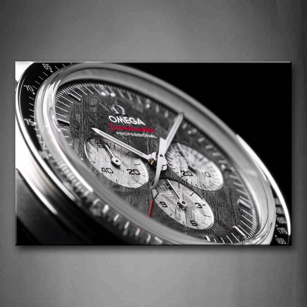 Black And White Black Watch With Three Circle In It Wall Art Painting The Picture Print On Canvas Art Pictures For Home Decor Decoration Gift 
