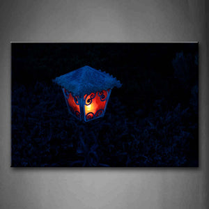 Little Lamp Post In The Lawn Wall Art Painting Pictures Print On Canvas City The Picture For Home Modern Decoration 