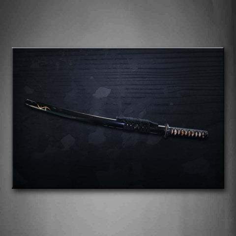 Long And Thin Sword In Black Wall Art Painting The Picture Print On Canvas City Pictures For Home Decor Decoration Gift 