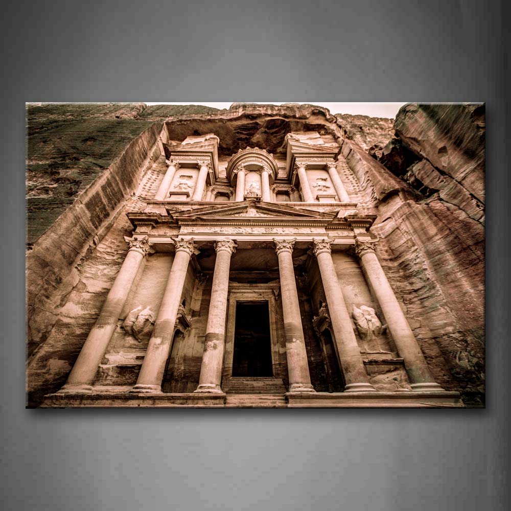 Building With Big Pillars Wall Art Painting The Picture Print On Canvas City Pictures For Home Decor Decoration Gift 