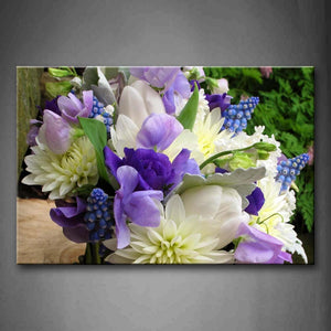 Bunch Of Beautiful Flowers In Much Color Wall Art Painting The Picture Print On Canvas Flower Pictures For Home Decor Decoration Gift 