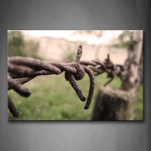Chain Of Rust Barb Wire  Wall Art Painting Pictures Print On Canvas Art The Picture For Home Modern Decoration 