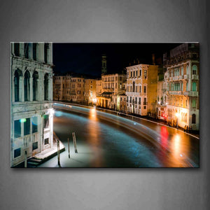 City With Orderly Houses And Clear Water Wall Art Painting Pictures Print On Canvas City The Picture For Home Modern Decoration 