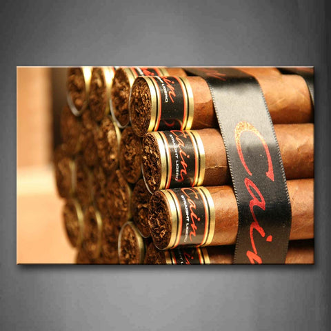 A Bundle Of Thick Cigars In Brown  Wall Art Painting The Picture Print On Canvas Art Pictures For Home Decor Decoration Gift 