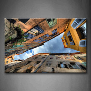 Sky Seen From Block Height Wall Art Painting Pictures Print On Canvas City The Picture For Home Modern Decoration 