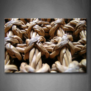 Straw Rop With Beautiful Knots Wall Art Painting Pictures Print On Canvas Art The Picture For Home Modern Decoration 