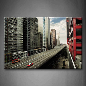 City With Tall Buildings Free Railroad Wall Art Painting The Picture Print On Canvas City Pictures For Home Decor Decoration Gift 