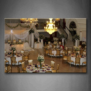 Room With Bright Droplight Tables For Dinner Wall Art Painting The Picture Print On Canvas Art Pictures For Home Decor Decoration Gift 