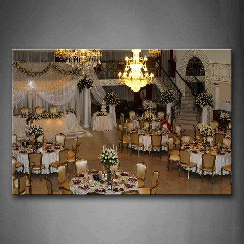 Room With Bright Droplight Tables For Dinner Wall Art Painting The Picture Print On Canvas Art Pictures For Home Decor Decoration Gift 