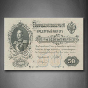 Money With Face Value Of Fifty And Cool Man In It Wall Art Painting Pictures Print On Canvas Art The Picture For Home Modern Decoration 