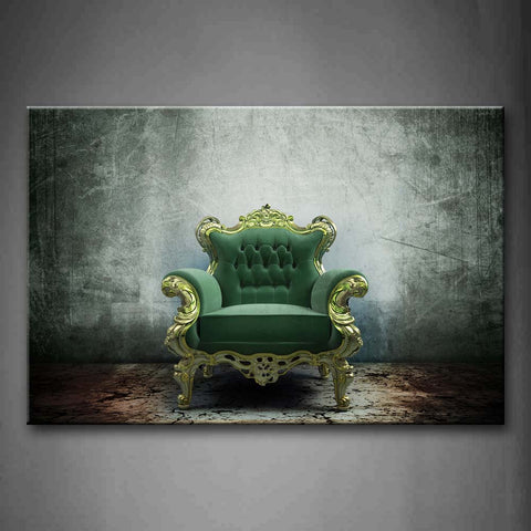 Noble Chair In Light Green Like Chair Of King Wall Art Painting Pictures Print On Canvas City The Picture For Home Modern Decoration 